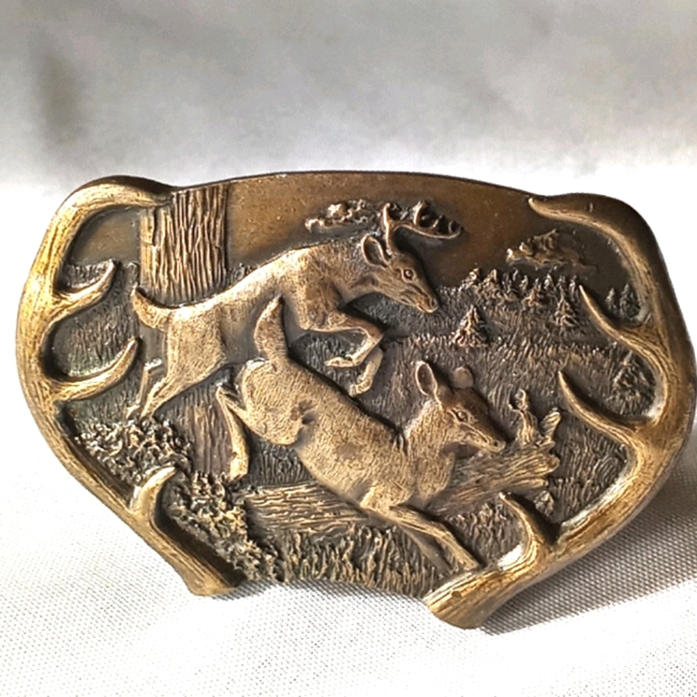 Vtg Bergamot Brass Buckle